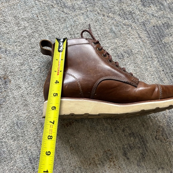 HELM Brown Leather Boots with Durable Design Size 8.5 Stylish Classic Casual - Picture 7 of 8